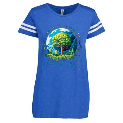 Earth Day 2024 Environmental International Awareness Enza Ladies Jersey Football T-Shirt