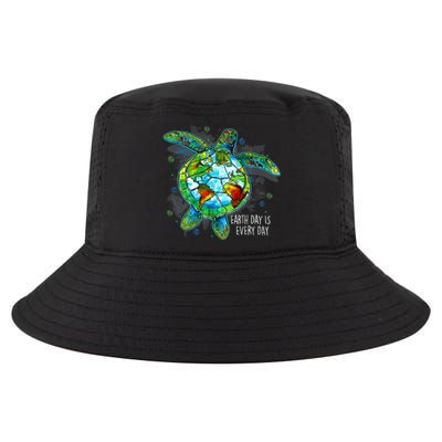 Earth Day 2024 Restore Recycle Sea Turtle Save The Planet Cool Comfort Performance Bucket Hat