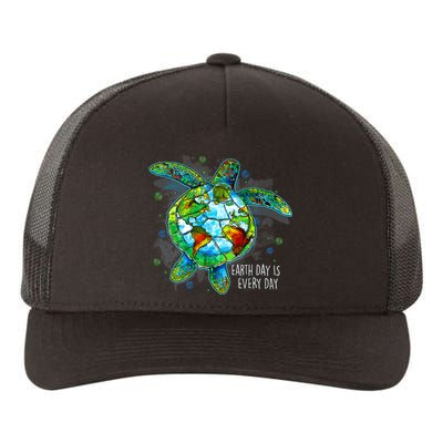 Earth Day 2024 Restore Recycle Sea Turtle Save The Planet Yupoong Adult 5-Panel Trucker Hat