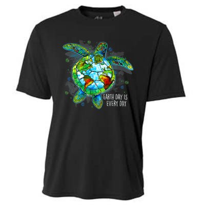 Earth Day 2024 Restore Recycle Sea Turtle Save The Planet Cooling Performance Crew T-Shirt