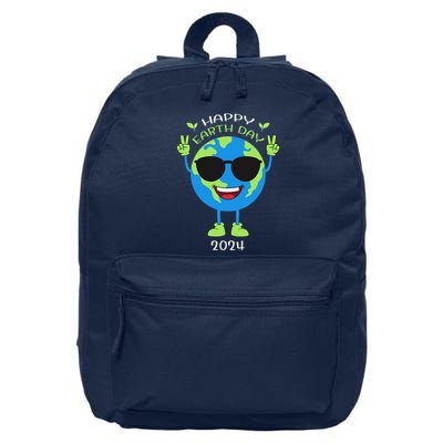 Earth Day 2024 Funny Earth Day Birthday Cute 16 in Basic Backpack
