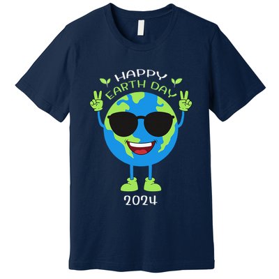 Earth Day 2024 Funny Earth Day Birthday Cute Premium T-Shirt