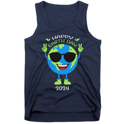 Earth Day 2024 Funny Earth Day Birthday Cute Tank Top