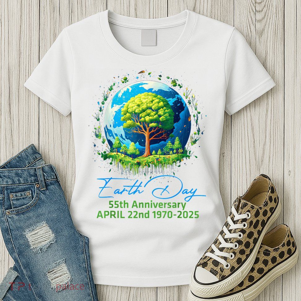 Earth Day 2025 55th Anniversary Earth Day Women's T-Shirt