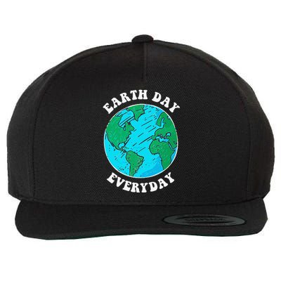 Earth Day 2023 Pocket Design Earth Day Everyday Wool Snapback Cap