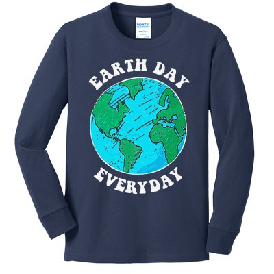 Earth Day 2023 Pocket Design Earth Day Everyday Kids Long Sleeve Shirt