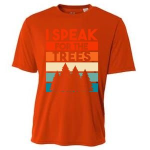 Earth Day 2020 Design Speak For The Trees Environtal Protective Gift Cooling Performance Crew T-Shirt