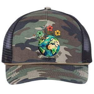 Earth Day 2024 Funny Earth Day Make Everyday Earth Day Retro Rope Trucker Hat Cap