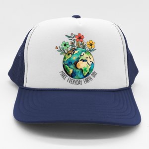 Earth Day 2024 Funny Earth Day Make Everyday Earth Day Trucker Hat