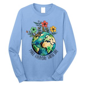 Earth Day 2024 Funny Earth Day Make Everyday Earth Day Long Sleeve Shirt