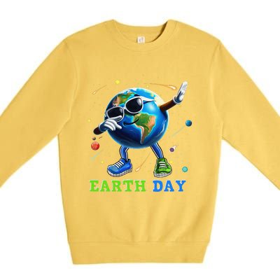 Earth Day 2024 Funny Earth Day Dab Premium Crewneck Sweatshirt