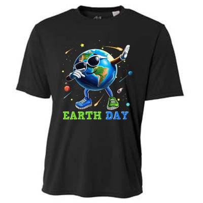 Earth Day 2024 Funny Earth Day Dab Cooling Performance Crew T-Shirt