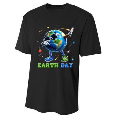 Earth Day 2024 Funny Earth Day Dab Performance Sprint T-Shirt