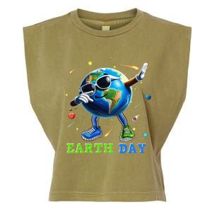 Earth Day 2024 Funny Earth Day Dab Garment-Dyed Women's Muscle Tee