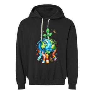 Earth Day 2024 Everyday Protect Environment Save The Planet Garment-Dyed Fleece Hoodie