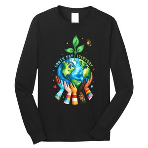 Earth Day 2024 Everyday Protect Environment Save The Planet Long Sleeve Shirt