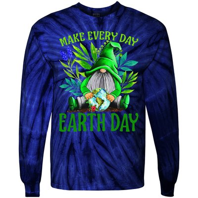 Earth Day 2024 Make Earth Day Every Day Tie-Dye Long Sleeve Shirt