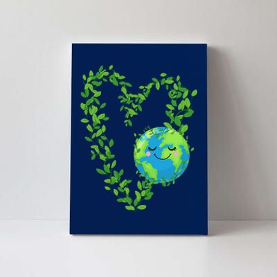 Earth Day 2024 Heart Earth Day Love Canvas