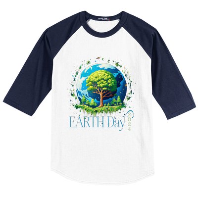 Earth Day 2024 Environmental International Awareness Baseball Sleeve Shirt