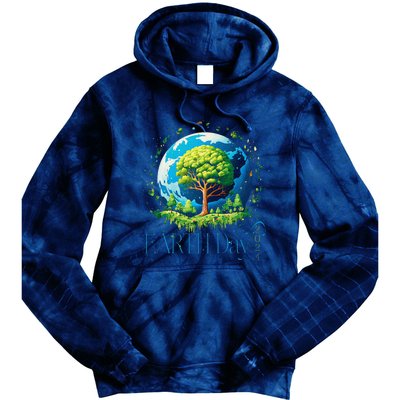 Earth Day 2024 Environmental International Awareness Tie Dye Hoodie