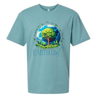 Earth Day 2024 Environmental International Awareness Sueded Cloud Jersey T-Shirt