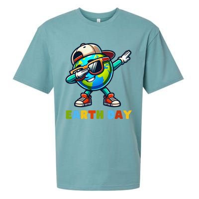 Earth Day 2024 Funny Earth Day Dabing Sueded Cloud Jersey T-Shirt