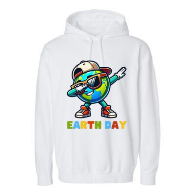 Earth Day 2024 Funny Earth Day Dabing Garment-Dyed Fleece Hoodie