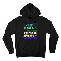 Earth Day 2024 Save Bees Rescue Animals Plant Trees Recycle Hoodie