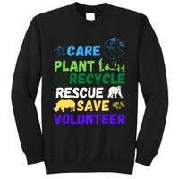 Earth Day 2024 Save Bees Rescue Animals Plant Trees Recycle Sweatshirt