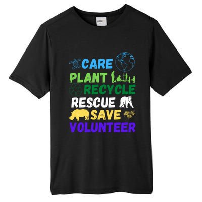 Earth Day 2024 Save Bees Rescue Animals Plant Trees Recycle Tall Fusion ChromaSoft Performance T-Shirt