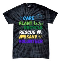 Earth Day 2024 Save Bees Rescue Animals Plant Trees Recycle Tie-Dye T-Shirt