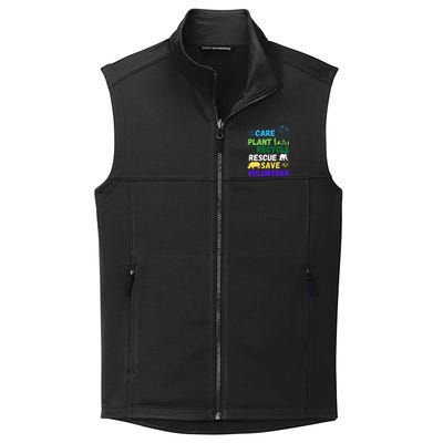 Earth Day 2024 Save Bees Rescue Animals Plant Trees Recycle Collective Smooth Fleece Vest