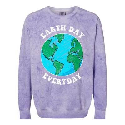 Earth Day 2023 Pocket Design Earth Day Everyday Colorblast Crewneck Sweatshirt