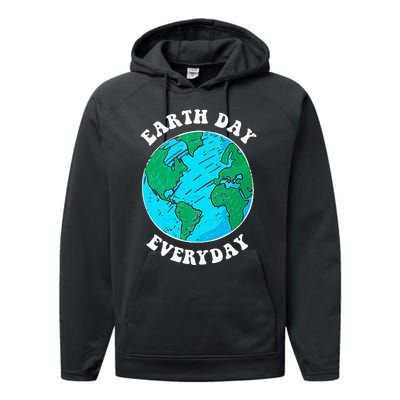 Earth Day 2023 Pocket Design Earth Day Everyday Performance Fleece Hoodie