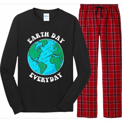 Earth Day 2023 Pocket Design Earth Day Everyday Long Sleeve Pajama Set