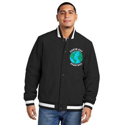 Earth Day 2023 Pocket Design Earth Day Everyday Insulated Varsity Jacket