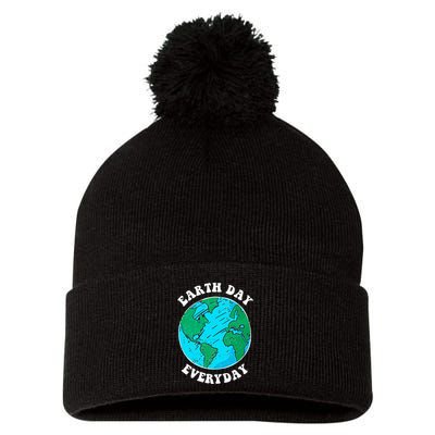 Earth Day 2023 Pocket Design Earth Day Everyday Pom Pom 12in Knit Beanie