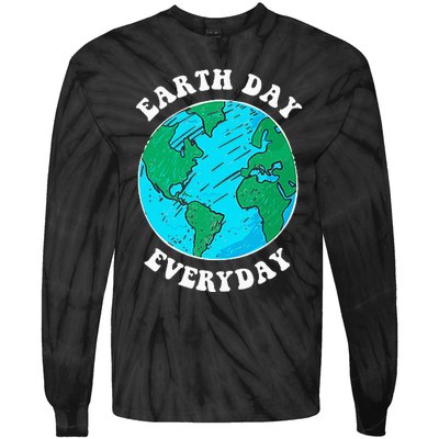 Earth Day 2023 Pocket Design Earth Day Everyday Tie-Dye Long Sleeve Shirt