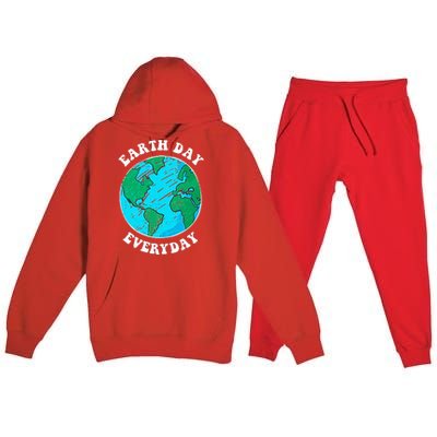 Earth Day 2023 Pocket Design Earth Day Everyday Premium Hooded Sweatsuit Set