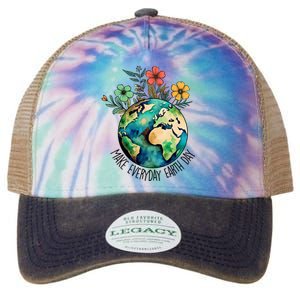 Earth Day 2024 Funny Earth Day Make Everyday Earth Day Legacy Tie Dye Trucker Hat