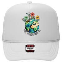 Earth Day 2024 Funny Earth Day Make Everyday Earth Day High Crown Mesh Back Trucker Hat