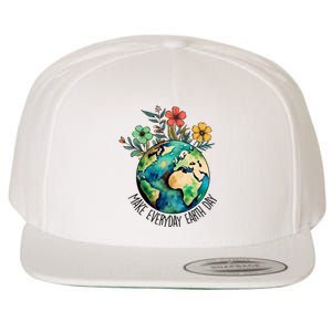 Earth Day 2024 Funny Earth Day Make Everyday Earth Day Wool Snapback Cap