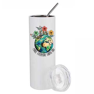 Earth Day 2024 Funny Earth Day Make Everyday Earth Day Stainless Steel Tumbler