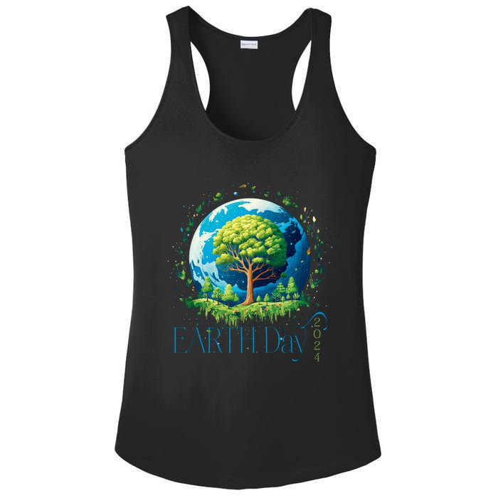 Earth Day 2024 Environmental International Awareness Ladies PosiCharge Competitor Racerback Tank