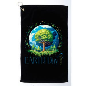 Earth Day 2024 Environmental International Awareness Platinum Collection Golf Towel