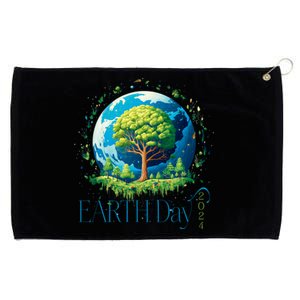 Earth Day 2024 Environmental International Awareness Grommeted Golf Towel