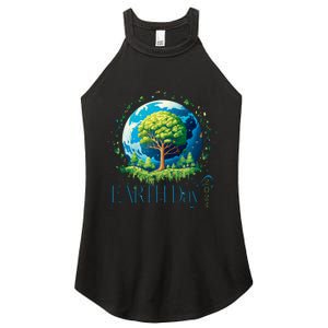 Earth Day 2024 Environmental International Awareness Women's Perfect Tri Rocker Tank