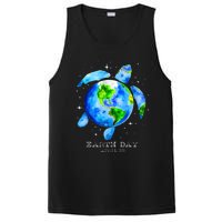 Earth Day 2024 Restore Earth Sea Turtle Art Save The Planet PosiCharge Competitor Tank