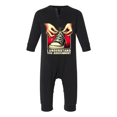 Election Day 2024 I Understand The Assignment Kamala Harris Infant Fleece One Piece