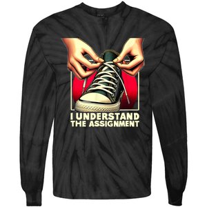 Election Day 2024 I Understand The Assignment Kamala Harris Tie-Dye Long Sleeve Shirt